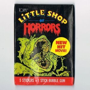 Little Shop Of Horrors 1986 Topps Sticker Wax Packs. Get 4 Packs !!! VINTAGE